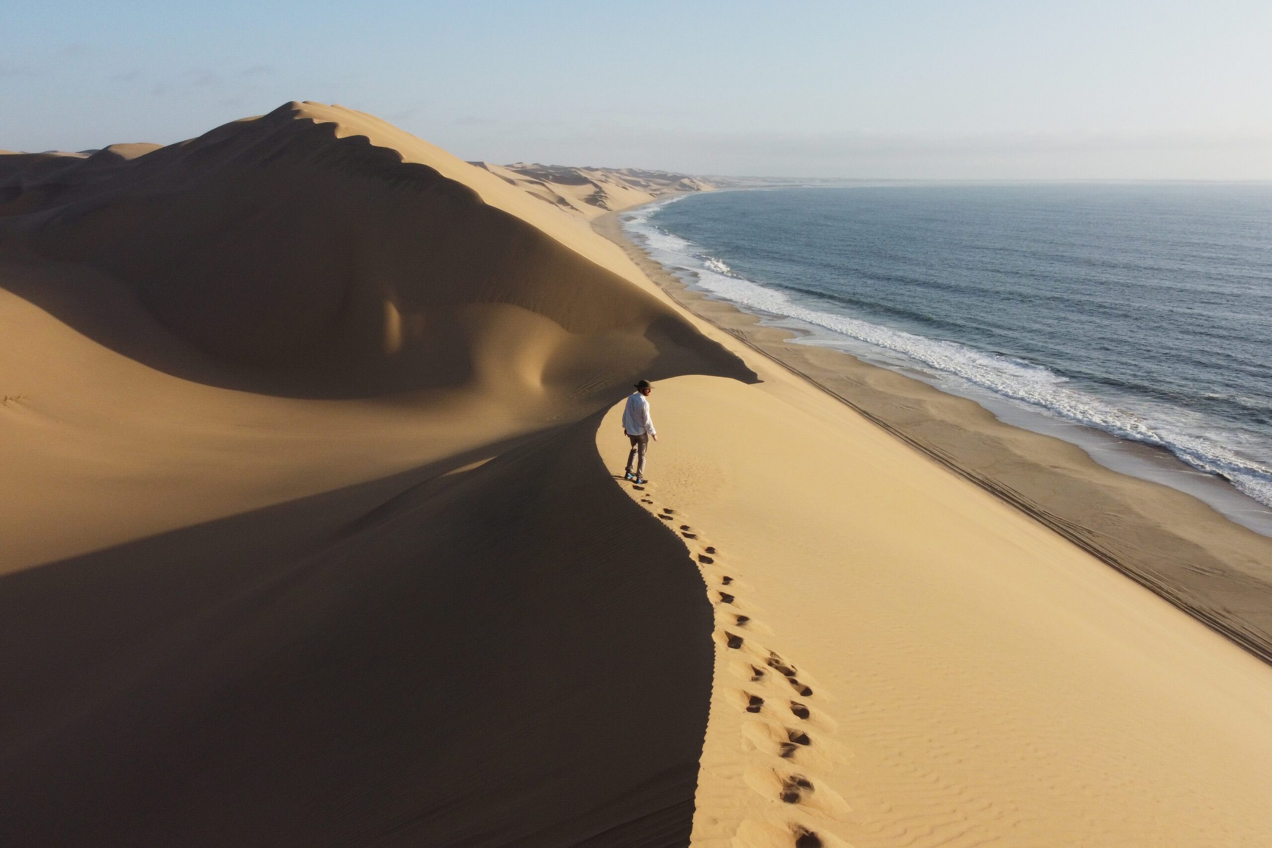 Where the Namib Desert meets the Atlantic Ocean