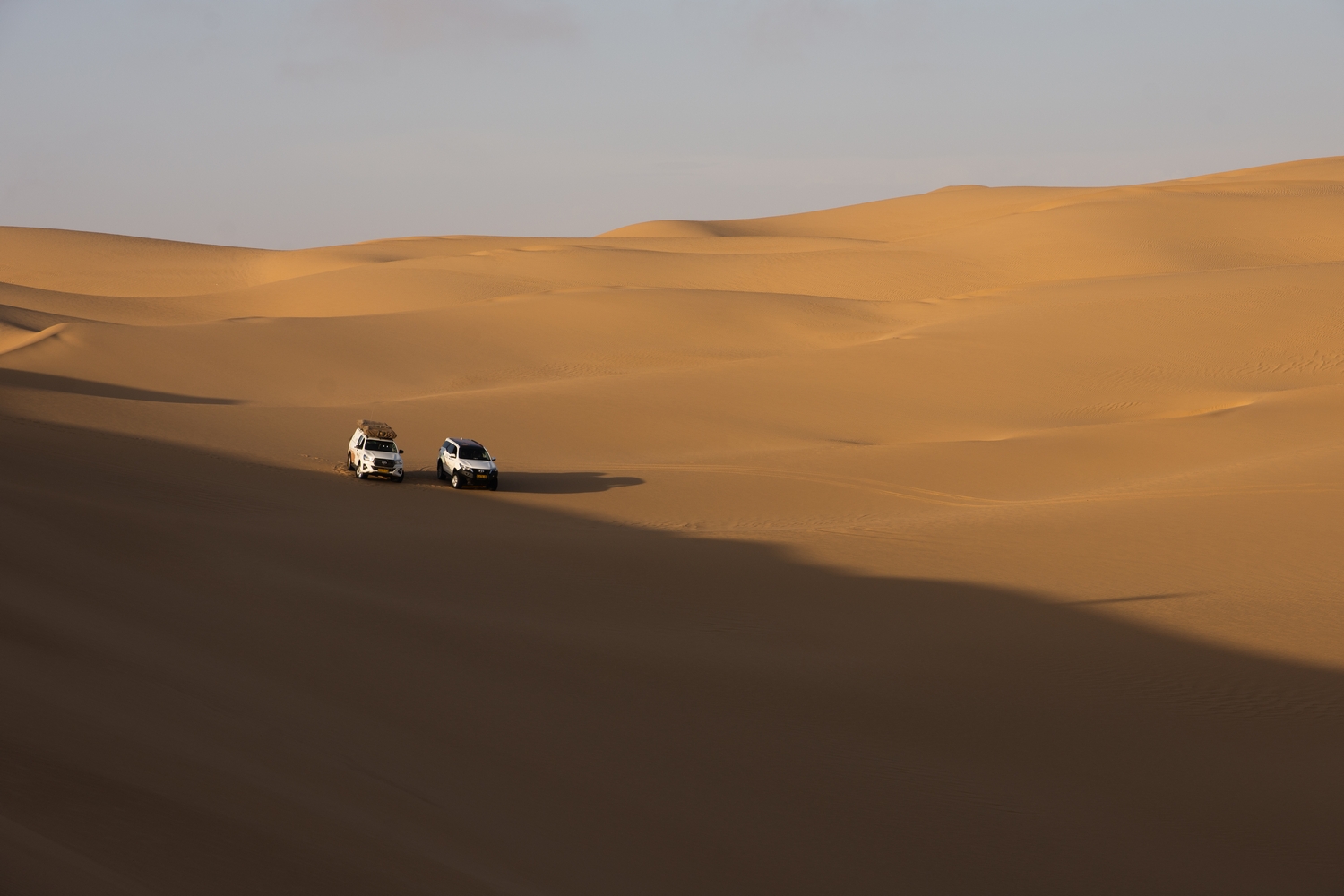 Wheere the Namib Desert meets the Atlantic Ocean