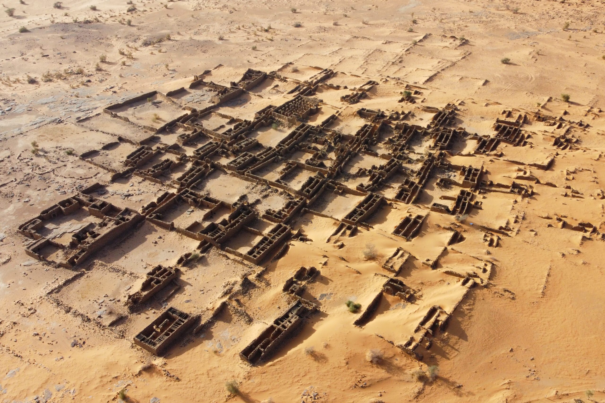 Ksar el Barka archeology aerial Mauritania