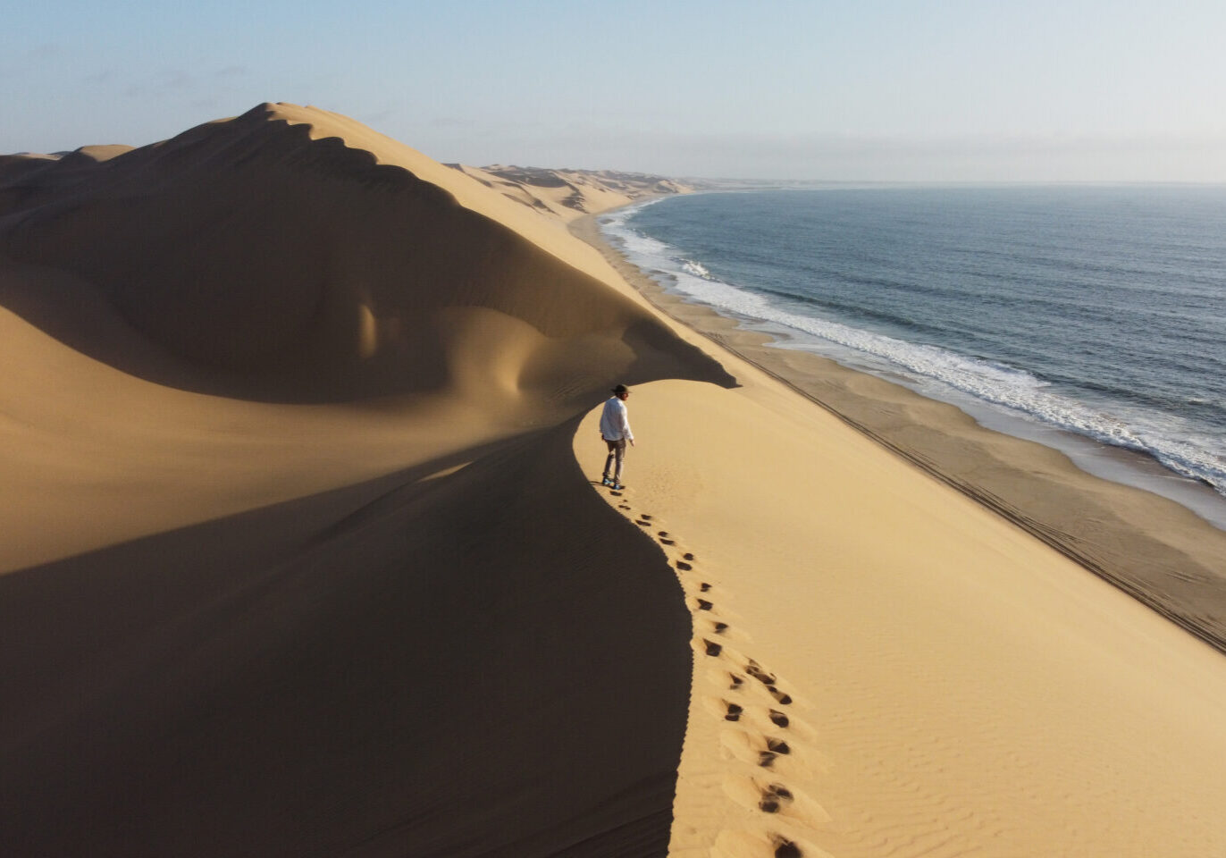 Where the Namib Desert meets the Atlantic Ocean
